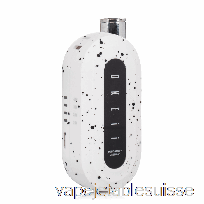 Vape Suisse Dazzleaf Dkeii 510 Batterie Blanc Noir éclaboussures